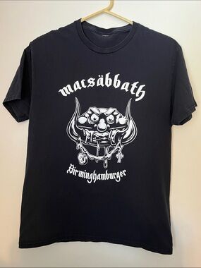 Mac Sabbath Band T-Shirt Heavy Metal Tribute Parody Music Briminghamburger